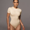 new women's clothing sexy tight base short sleeve jumpsuit bodysui