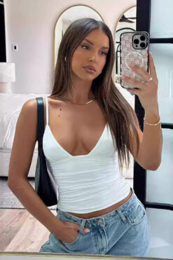 new high-grade pleated fashion camisole