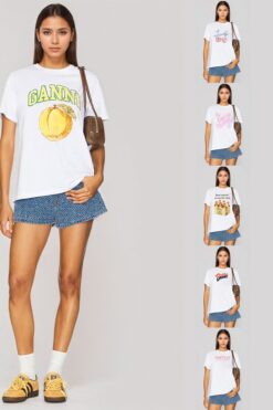hot sale solid color pattern cotton T-shirt